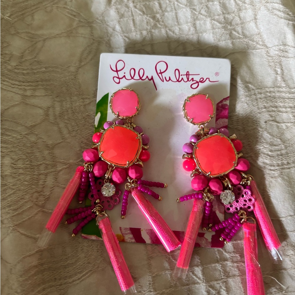 Lilly Pulitzer Coral Earrings